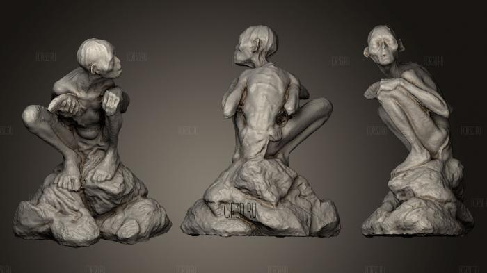 Smeagol stl model for CNC